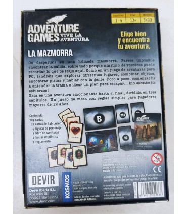 Adventure Games LA MAZMORRA (2ª mano)