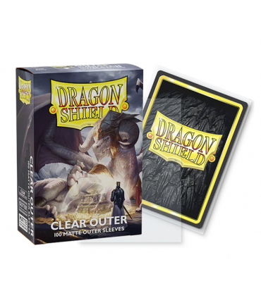 Fundas Dragon Shield Clear Outer Exteriores Tamaño Standard (63x88mm) - Transparente Mate (100)
