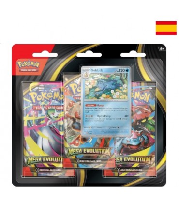 Pokemon Blister 3 sobres + carta Golduck (español)
