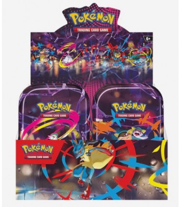Pokemon DISPLAY 10 mini tins Mega heróes (español)