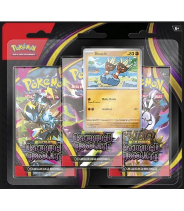 Pokemon PACK 3 SOBRES + carta promo Oscuridad Absoluta (español)