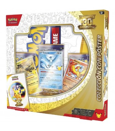 (RECOGIDA - ESPAÑOL) Pokemon Colección Póster 30 Aniversario